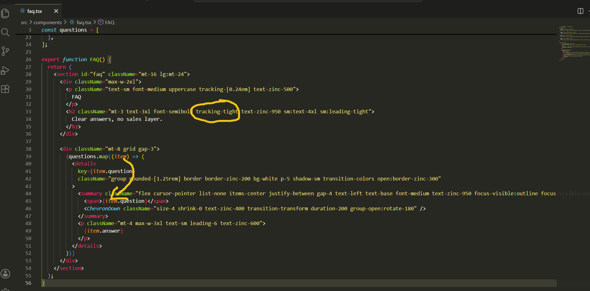VS Code annotation
